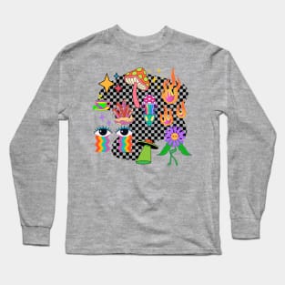 Melting Brain Long Sleeve T-Shirt